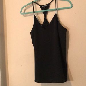 Black strappy camisole
